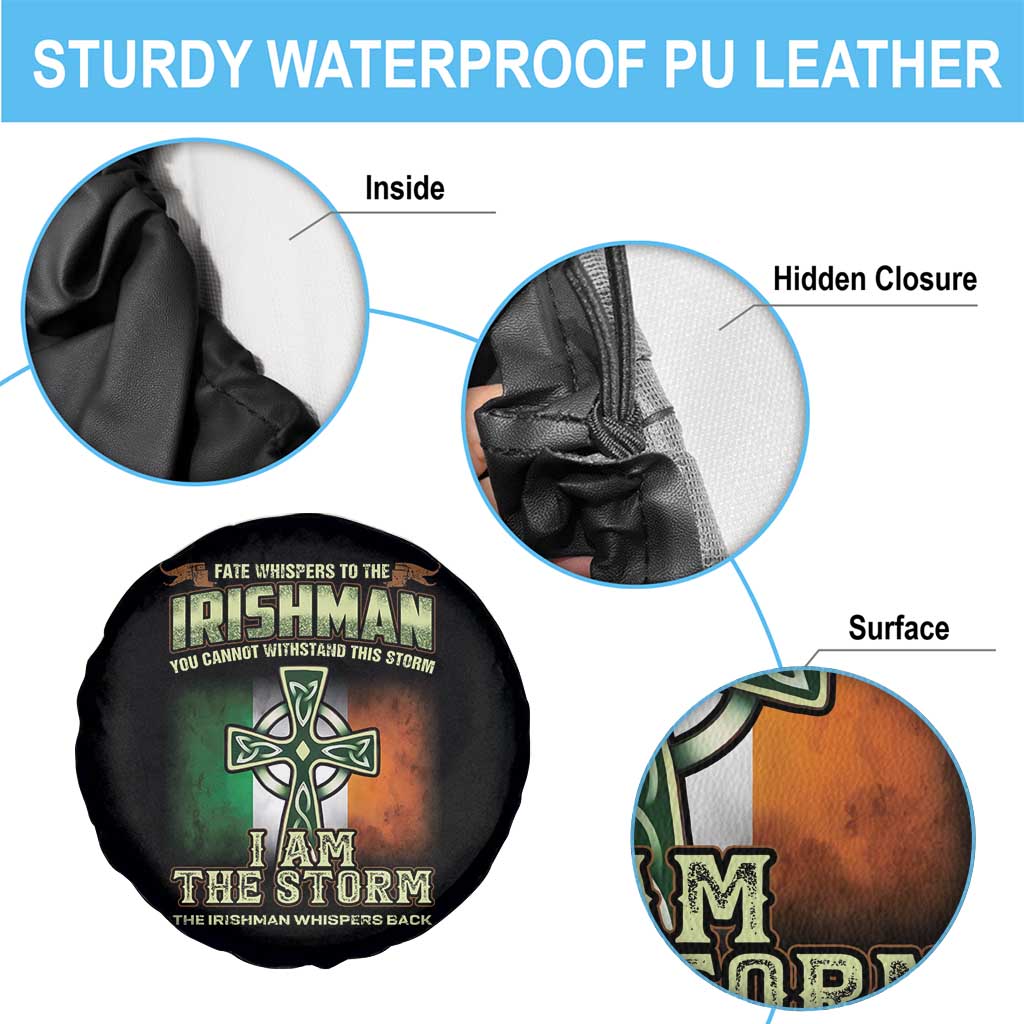 Irish Pride Spare Tire Cover Irish Warrior I Am The Storm The Irishman Whispers Back TS09 Print Your Wear