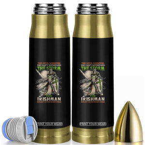 Irish Pride Bullet Tumbler Irish Warrior I Am The Feckin Storm TS09 Black Print Your Wear