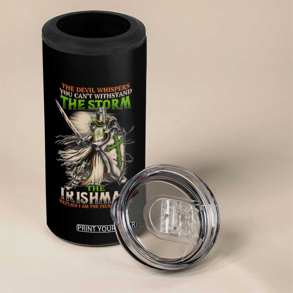 Irish Pride 4 in 1 Can Cooler Tumbler Irish Warrior I Am The Feckin Storm TS09 Print Your Wear