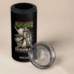 Irish Pride 4 in 1 Can Cooler Tumbler Irish Warrior I Am The Feckin Storm TS09 Print Your Wear