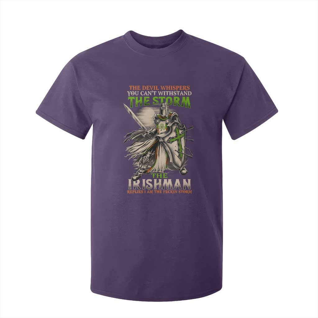 Irish Pride T Shirt For Kid Irish Warrior I Am The Feckin Storm TS09 Purple Print Your Wear