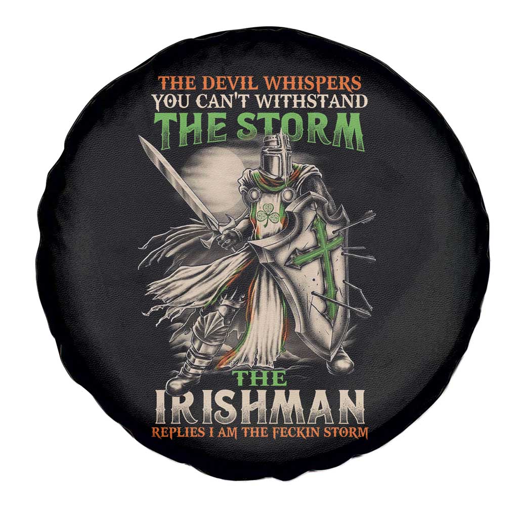 Irish Pride Spare Tire Cover Irish Warrior I Am The Feckin Storm TS09 Print Your Wear