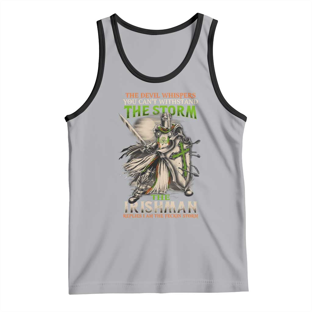 Irish Pride Tank Top Irish Warrior I Am The Feckin Storm TS09 Athletic Heather Black Print Your Wear