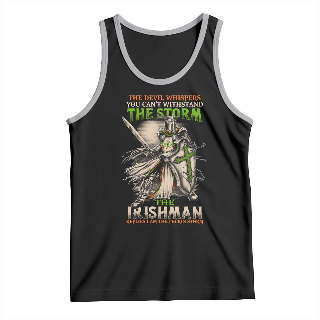 Irish Pride Tank Top Irish Warrior I Am The Feckin Storm TS09 Black Athletic Heather Print Your Wear