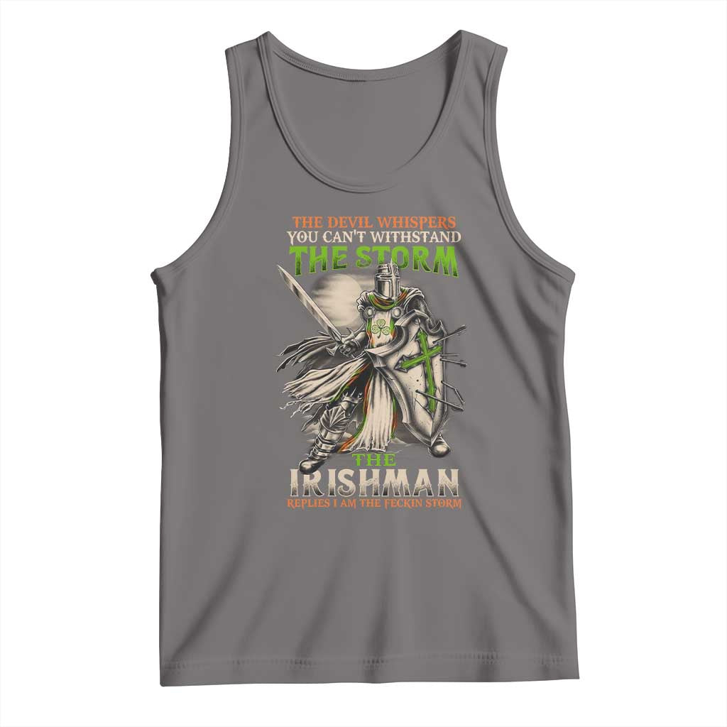 Irish Pride Tank Top Irish Warrior I Am The Feckin Storm TS09 Deep Heather Print Your Wear