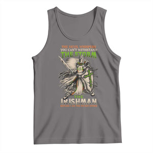 Irish Pride Tank Top Irish Warrior I Am The Feckin Storm TS09 Deep Heather Print Your Wear