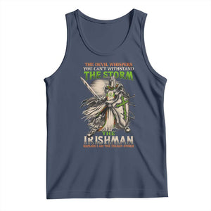 Irish Pride Tank Top Irish Warrior I Am The Feckin Storm TS09 Navy Print Your Wear