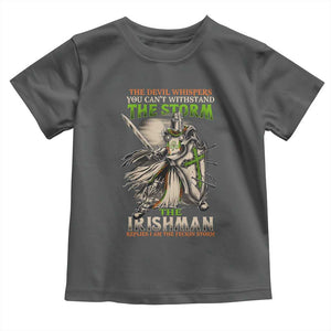 Irish Pride Toddler T Shirt Irish Warrior I Am The Feckin Storm TS09 Dark Heather Print Your Wear