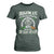 Funny Irishman T Shirt For Women When My Feet Hit The Floor Each Morning The Devil Says Oh Crap He's Up TS09 Dark Forest Green Print Your Wear