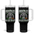 Funny Irishman Tumbler With Handle When My Feet Hit The Floor Each Morning The Devil Says Oh Crap He's Up TS09 One Size: 40 oz Black Print Your Wear