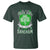 Funny Irish Girl T Shirt I Speak Fluent Sarcasm TS09 Dark Forest Green Print Your Wear