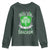 Funny Irish Girl Youth Sweatshirt I Speak Fluent Sarcasm TS09 Dark Forest Green Print Your Wear