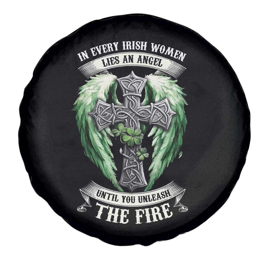 Irish Women Spare Tire Cover In Every Irish Woman Lies An Angel Until You Unleash The Fire TS09 Print Your Wear