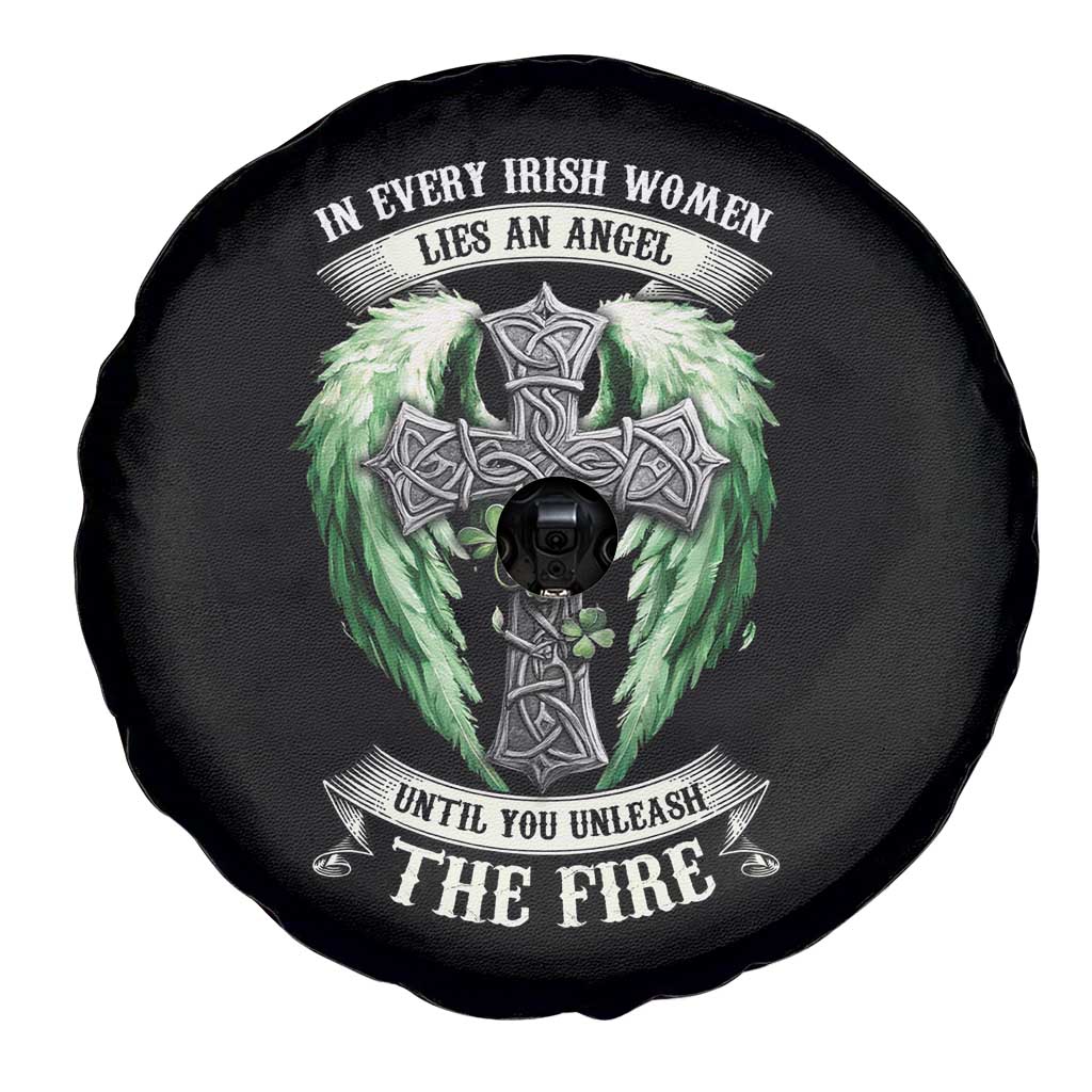Irish Women Spare Tire Cover In Every Irish Woman Lies An Angel Until You Unleash The Fire TS09 Print Your Wear