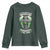 Irish Women Youth Sweatshirt In Every Irish Woman Lies An Angel Until You Unleash The Fire TS09 Dark Forest Green Print Your Wear