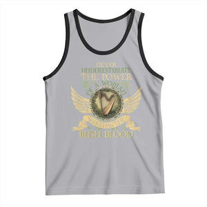 Never Underestimate The Power Of Irish Women Tank Top TS09 Athletic Heather Black Print Your Wear