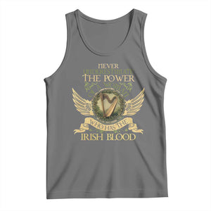Never Underestimate The Power Of Irish Women Tank Top TS09 Black Heather Print Your Wear