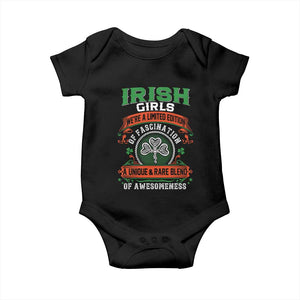 Irish Girls Baby Onesie We're A Limited Edition Of Fascination A Unique Rare Blend Of Awesomeness TS09 Black Print Your Wear