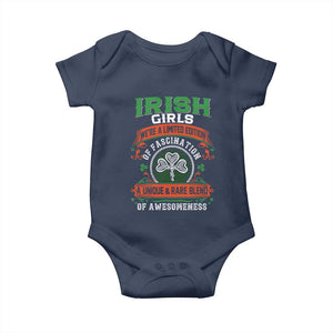 Irish Girls Baby Onesie We're A Limited Edition Of Fascination A Unique Rare Blend Of Awesomeness TS09 Navy Print Your Wear