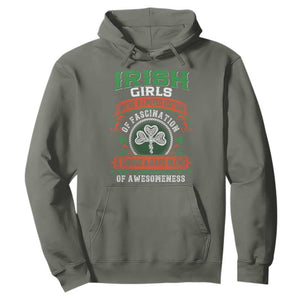 Irish Girls Hoodie We're A Limited Edition Of Fascination A Unique Rare Blend Of Awesomeness TS09 Military Green Print Your Wear
