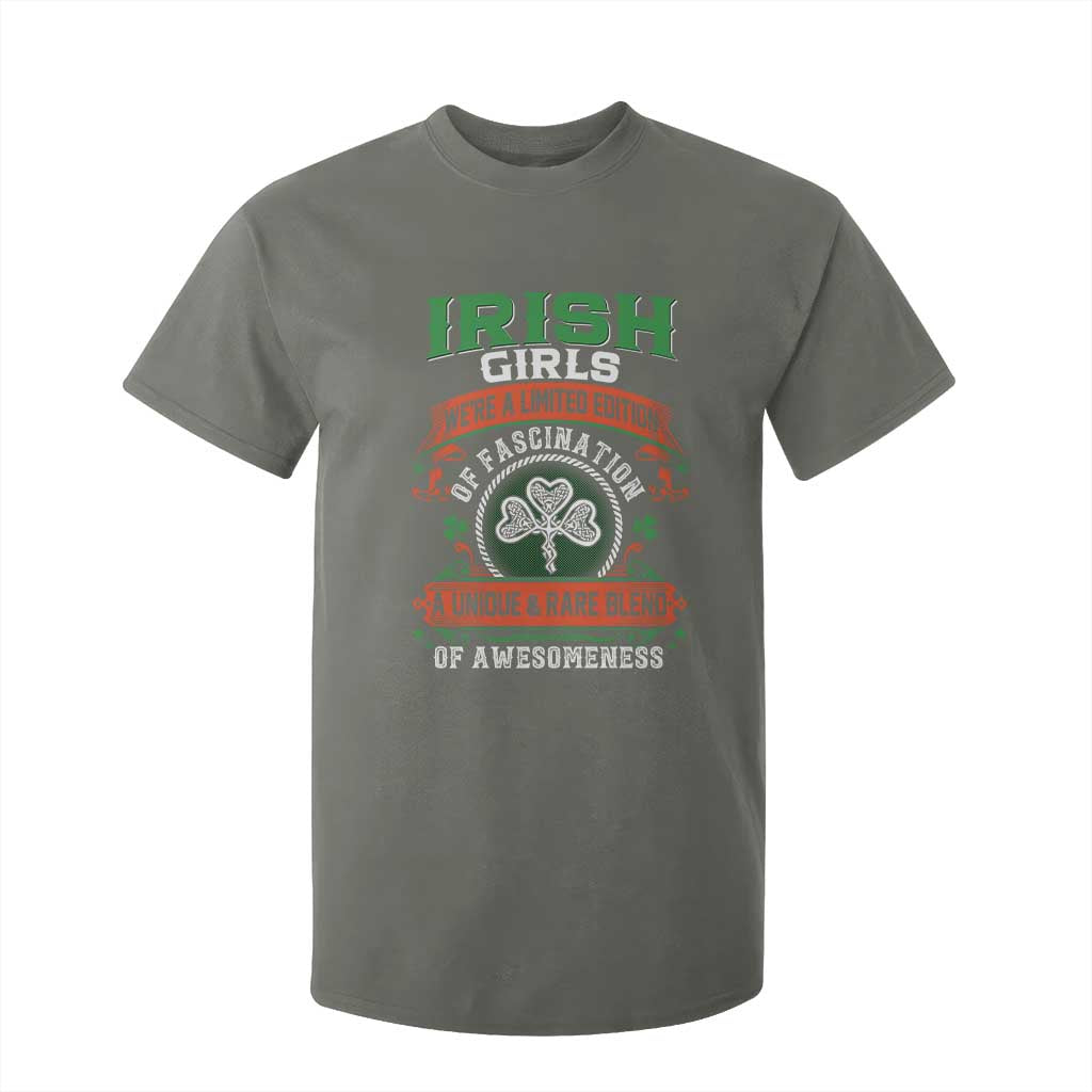 Irish Girls T Shirt For Kid We're A Limited Edition Of Fascination A Unique Rare Blend Of Awesomeness TS09 Military Green Print Your Wear