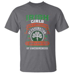 Irish Girls T Shirt We're A Limited Edition Of Fascination A Unique Rare Blend Of Awesomeness TS09 Charcoal Print Your Wear