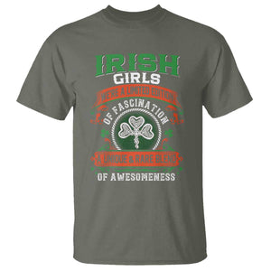Irish Girls T Shirt We're A Limited Edition Of Fascination A Unique Rare Blend Of Awesomeness TS09 Military Green Print Your Wear