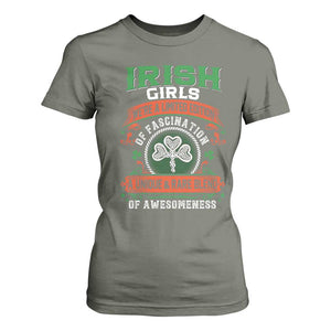 Irish Girls T Shirt For Women We're A Limited Edition Of Fascination A Unique Rare Blend Of Awesomeness TS09 Military Green Print Your Wear