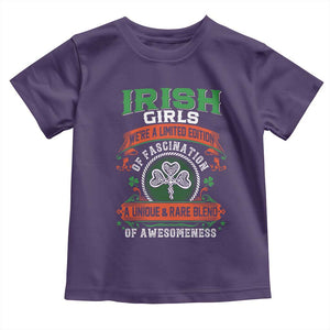 Irish Girls Toddler T Shirt We're A Limited Edition Of Fascination A Unique Rare Blend Of Awesomeness TS09 Purple Print Your Wear