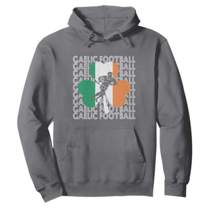 Gaelic Football Hoodie Irish Flag Shamrock TS09 Charcoal Print Your Wear