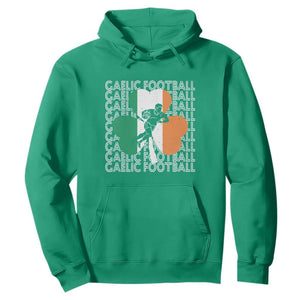 Gaelic Football Hoodie Irish Flag Shamrock TS09 Irish Green Print Your Wear