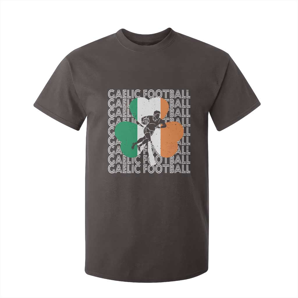 Gaelic Football T Shirt For Kid Irish Flag Shamrock TS09 Dark Chocolate Print Your Wear