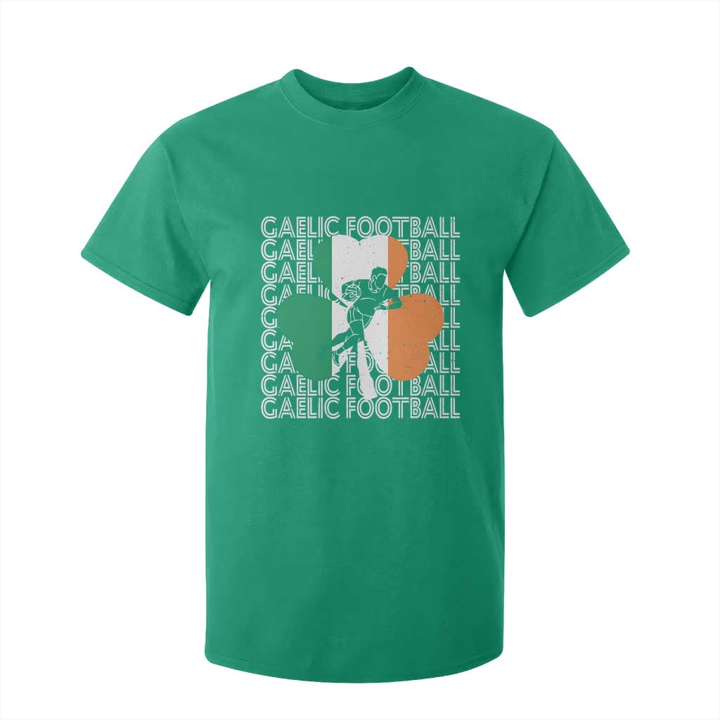 Gaelic Football T Shirt For Kid Irish Flag Shamrock TS09 Irish Green Print Your Wear