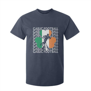 Gaelic Football T Shirt For Kid Irish Flag Shamrock TS09 Navy Print Your Wear