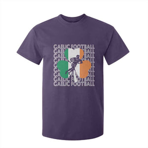 Gaelic Football T Shirt For Kid Irish Flag Shamrock TS09 Purple Print Your Wear