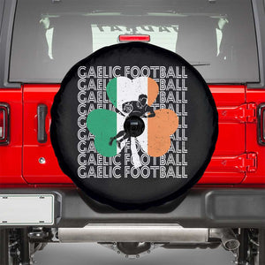 Gaelic Football Spare Tire Cover Irish Flag Shamrock TS09 Black Print Your Wear