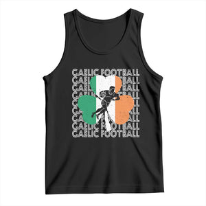 Gaelic Football Tank Top Irish Flag Shamrock TS09 Black Print Your Wear