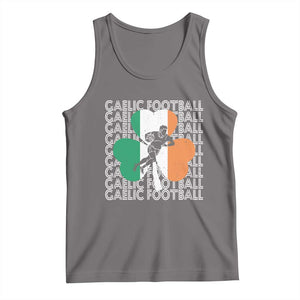 Gaelic Football Tank Top Irish Flag Shamrock TS09 Deep Heather Print Your Wear