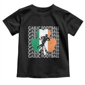 Gaelic Football Toddler T Shirt Irish Flag Shamrock TS09 Black Print Your Wear