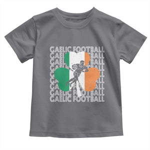 Gaelic Football Toddler T Shirt Irish Flag Shamrock TS09 Charcoal Print Your Wear