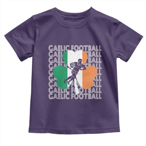 Gaelic Football Toddler T Shirt Irish Flag Shamrock TS09 Purple Print Your Wear
