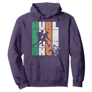 Irish Hurling Hurler Hoodie TS09 Purple Print Your Wear