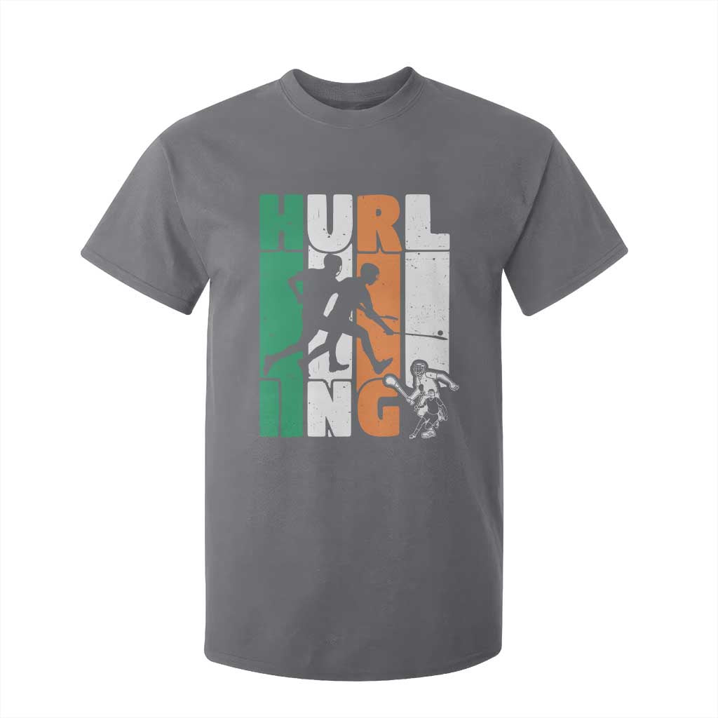 Irish Hurling Hurler T Shirt For Kid TS09 Charcoal Print Your Wear