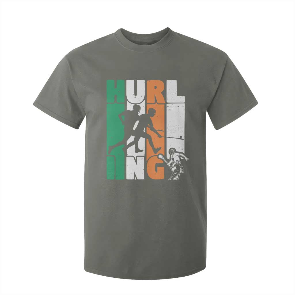 Irish Hurling Hurler T Shirt For Kid TS09 Military Green Print Your Wear