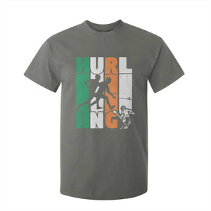 Irish Hurling Hurler T Shirt For Kid TS09 Military Green Print Your Wear