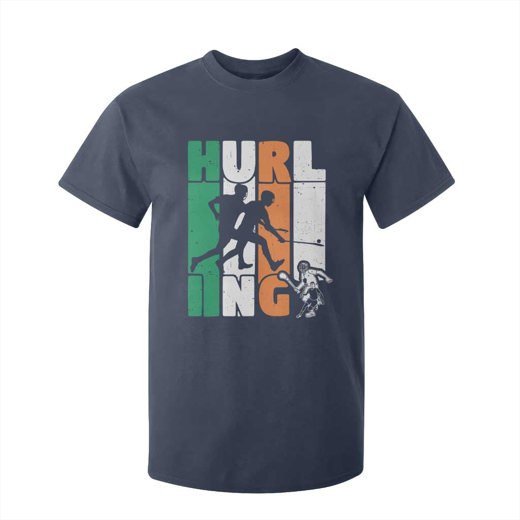 Irish Hurling Hurler T Shirt For Kid TS09 Navy Print Your Wear