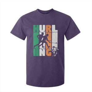 Irish Hurling Hurler T Shirt For Kid TS09 Purple Print Your Wear