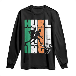 Irish Hurling Hurler Long Sleeve Shirt TS09 Black Print Your Wear