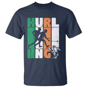 Irish Hurling Hurler T Shirt TS09 Navy Print Your Wear