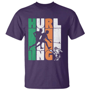 Irish Hurling Hurler T Shirt TS09 Purple Print Your Wear